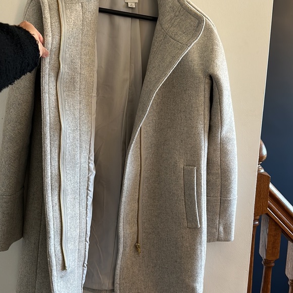 JCREW FACTORY - Women’s City Coat in Heather Dusk - Size 0 - Picture 4 of 6